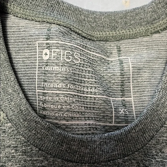 Figs green/Gray Women's Long Sleeve Top - Picture 2 of 4
